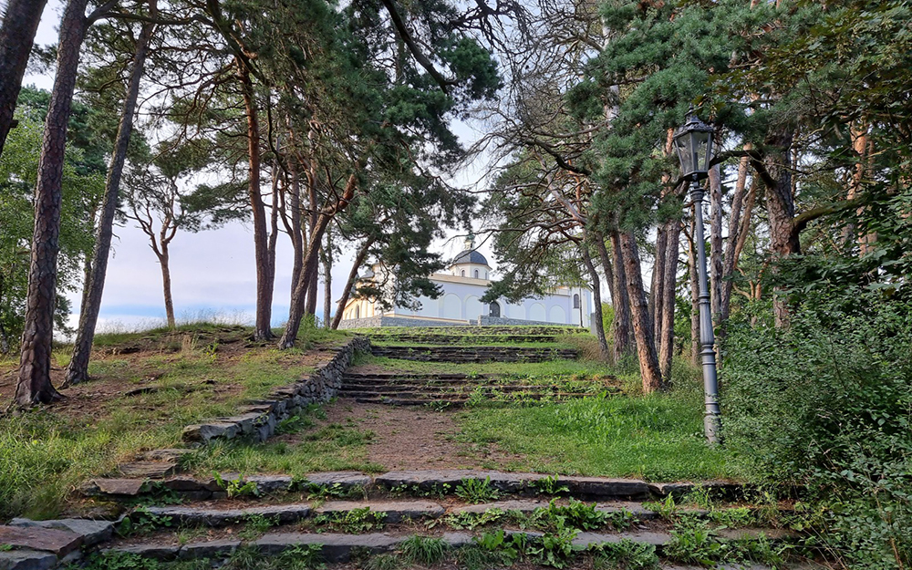 Kov cesta od kaple